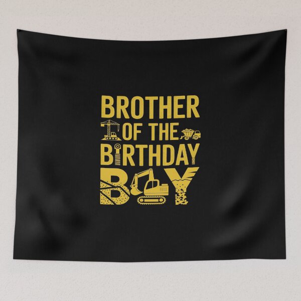 Item preview, Brother Of The Birthday Boy Construction Family Party  designed and sold by DigitaldeligArt.