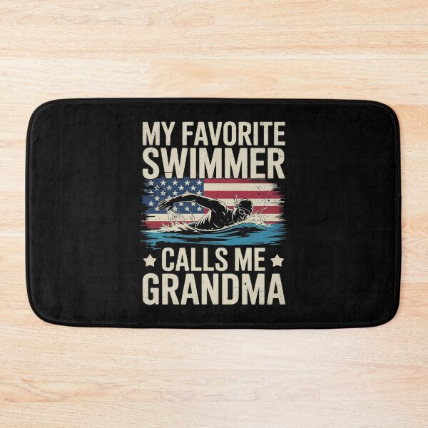 Item preview, Swim Grandma Funny US American Flag Swimming  designed and sold by VerseFarm.