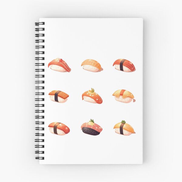 Item preview, Cute Sushi Set – Kawaii Japanese Food Illustration designed and sold by Kast25.