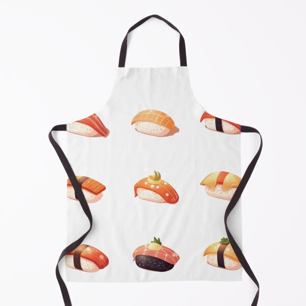 Item preview, Cute Sushi Set – Kawaii Japanese Food Illustration designed and sold by Kast25.