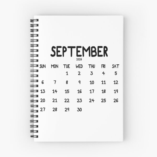 Item preview, September 2026 Calendar Bold designed and sold by toowoosh.