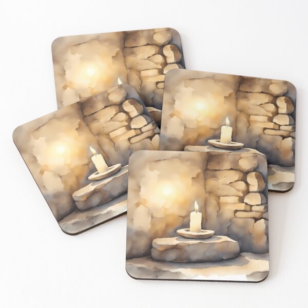 Item preview, Candle in Stone Castle designed and sold by CalmnessbyChoice.