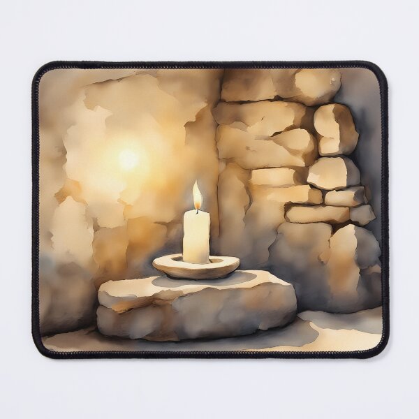 Item preview, Candle in Stone Castle designed and sold by CalmnessbyChoice.