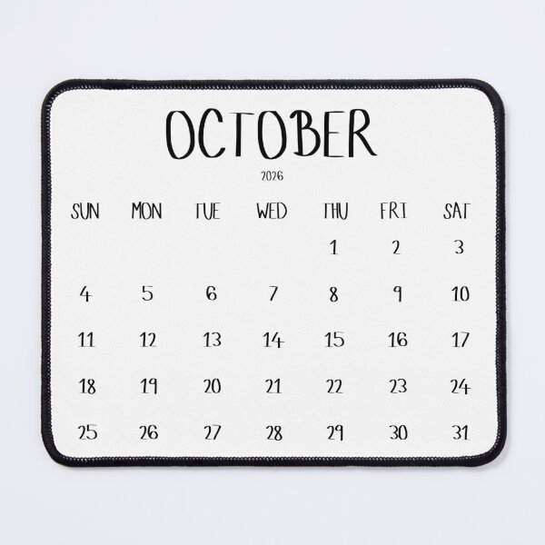 Item preview, October 2026 Calendar designed and sold by toowoosh.