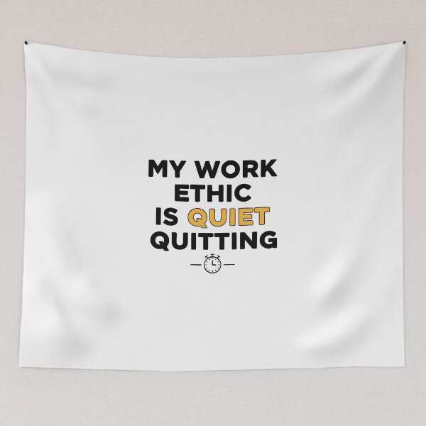 Item preview, Minimalist Quiet Quitting Slogan Tee | Modern Vector Typography Work Humor Gift for Colleagues designed and sold by mantra2023.
