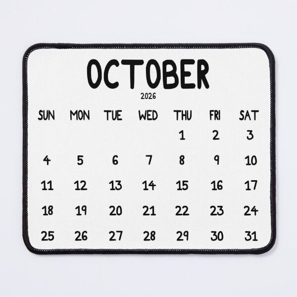 Item preview, October 2026 Calendar Bold designed and sold by toowoosh.