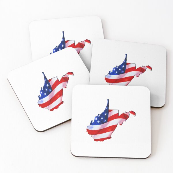 Item preview, West Virginia Stars & Stripes State Silhouette – Distressed Americana designed and sold by Paper Drip.