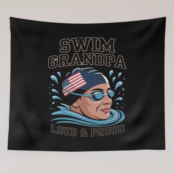 Item preview, Swim Swimmer Funny Swimming Proud Grandpa Goggles  designed and sold by VerseFarm.