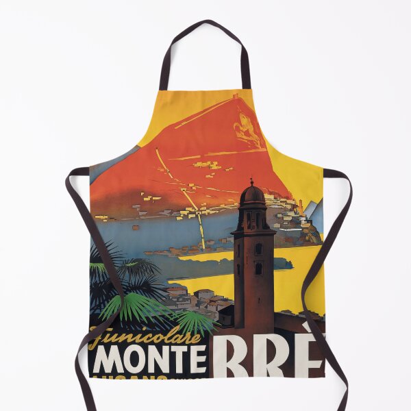 Item preview, Funicolare Monte Brè Mountain Lake Landscape Bell Tower Travel Poster : Vintage Advertisement designed and sold by artofuniverse.