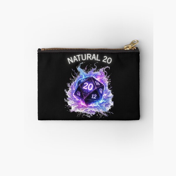 Item preview, Natural 20 - Epic Neon Magic D20 Dice RPG Critical Hit designed and sold by JakubDesigns89.
