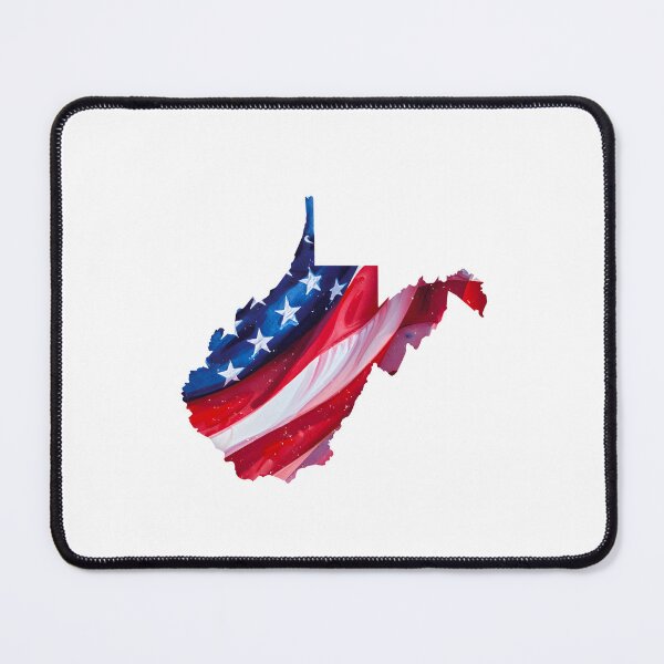 Item preview, West Virginia Stars & Stripes State Silhouette – Distressed Americana designed and sold by Paper Drip.