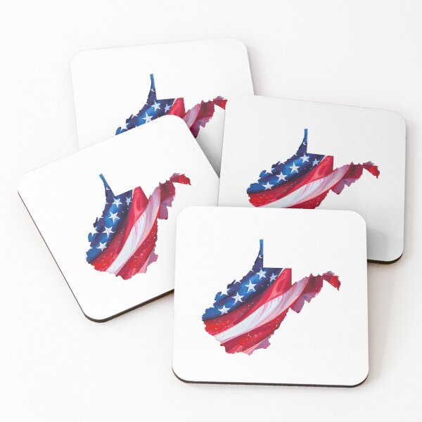 Item preview, West Virginia Stars & Stripes State Silhouette – Distressed Americana designed and sold by Paper Drip.