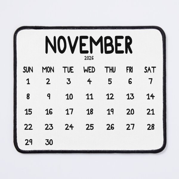 Item preview, November 2026 Calendar Bold designed and sold by toowoosh.
