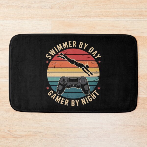 Item preview, Swimmer By Day Gamer By Night Swimming Funny Swim Gaming 1  designed and sold by KotexTemu.