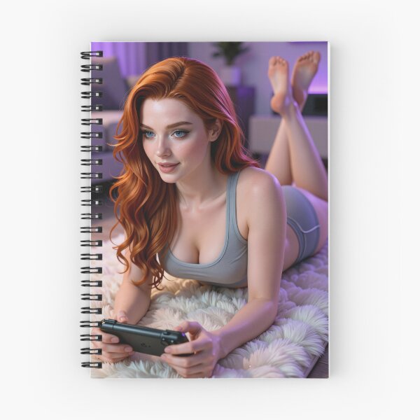 Item preview, Rowan lounges on rug with handheld console designed and sold by CathryneDelamort.