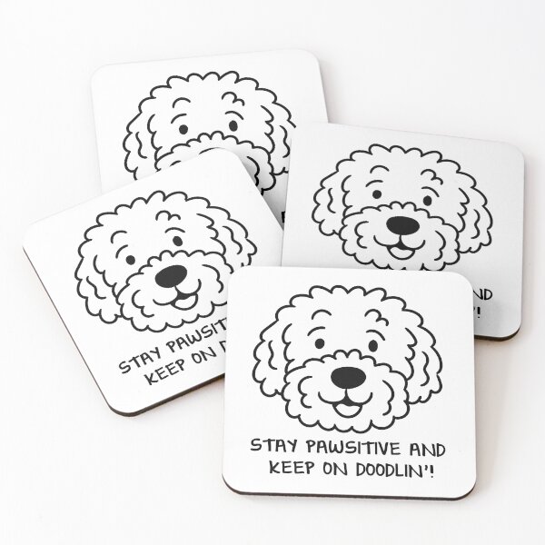 Item preview, Aussie Doodle -Stay Pawsitive and Keep on Doodling! designed and sold by Andantino.