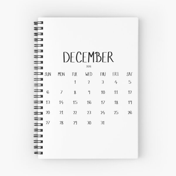 Item preview, December 2026 Calendar designed and sold by toowoosh.