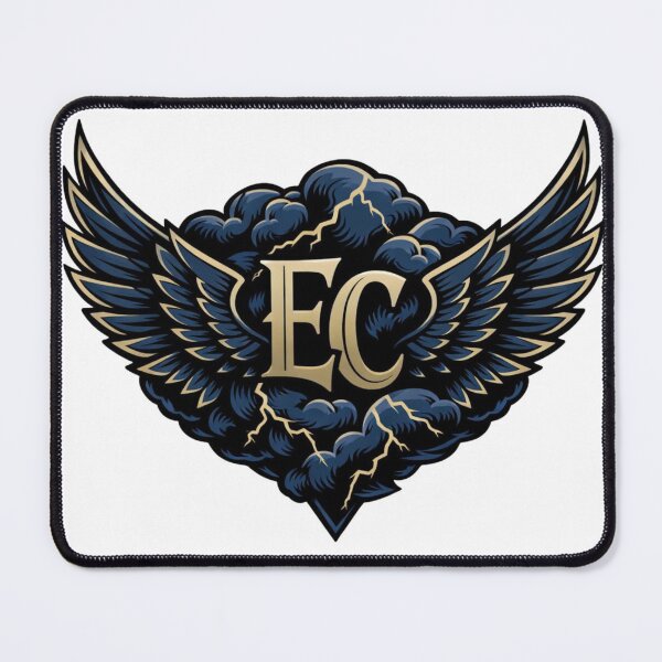 Item preview, Electric Callboy Storm Wings Avatar – Dark Winged Thunder Cloud Monogram Design designed and sold by Ophira Bloom.