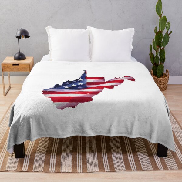 Item preview, West Virginia Stars & Stripes State Silhouette – Distressed Americana designed and sold by Paper Drip.