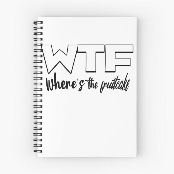 Item preview, WTF Where's The fruitcake Funny Quote designed and sold by CeliaZnx.