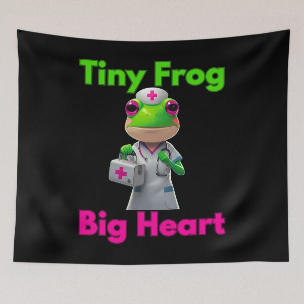 Item preview, Sana Sana Colita De Rana Cute Frog Nurse designed and sold by StaticMood.