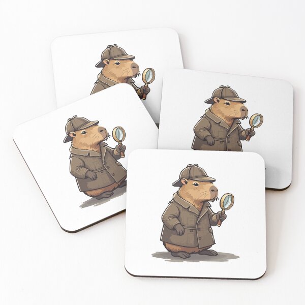 Item preview, Capybara Detective designed and sold by iwzzuel.