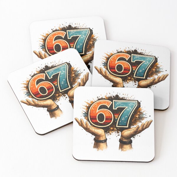 Item preview, 67 Meme Hand Gesture – Viral TikTok Joke Design designed and sold by Nuvijo.