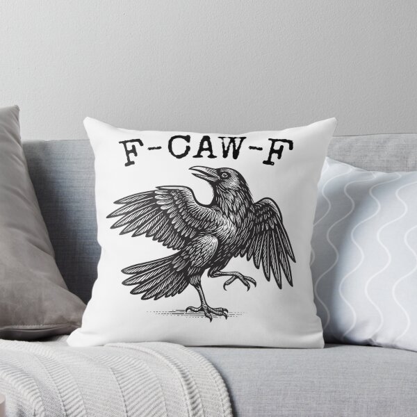 Item preview, Black Crow, F-Caw-F Funny Black Bird moon Gothic Adult Humor designed and sold by Torionrad.