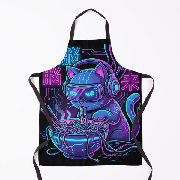 Item preview, Cyberpunk Ramen Cat designed and sold by WojcikDesigners.