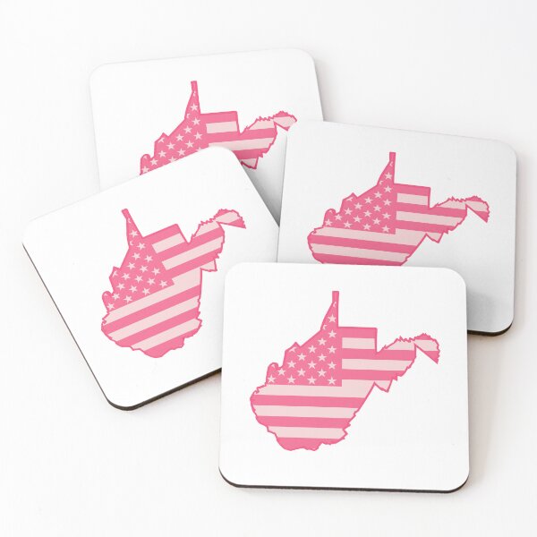 Item preview, West Virginia USA Flag Silhouette – Stars and Stripes State Outline designed and sold by Paper Drip.