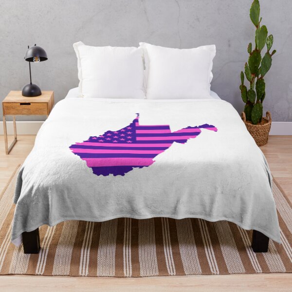 Item preview, West Virginia Pop Pink State Flag – Modern Fun Colors designed and sold by Paper Drip.