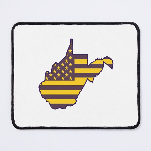 Item preview, West Virginia USA Flag Silhouette – Stars and Stripes State Outline designed and sold by Paper Drip.