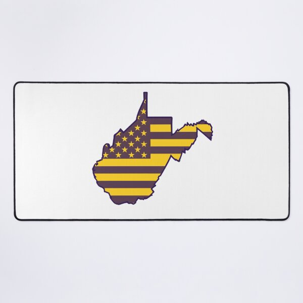 Item preview, West Virginia USA Flag Silhouette – Stars and Stripes State Outline designed and sold by Paper Drip.