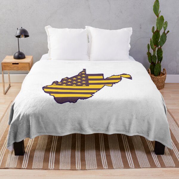 Item preview, West Virginia USA Flag Silhouette – Stars and Stripes State Outline designed and sold by Paper Drip.