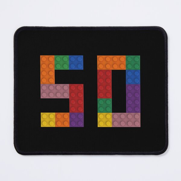 Item preview, 50 numbering made of bricks designed and sold by Brickification.