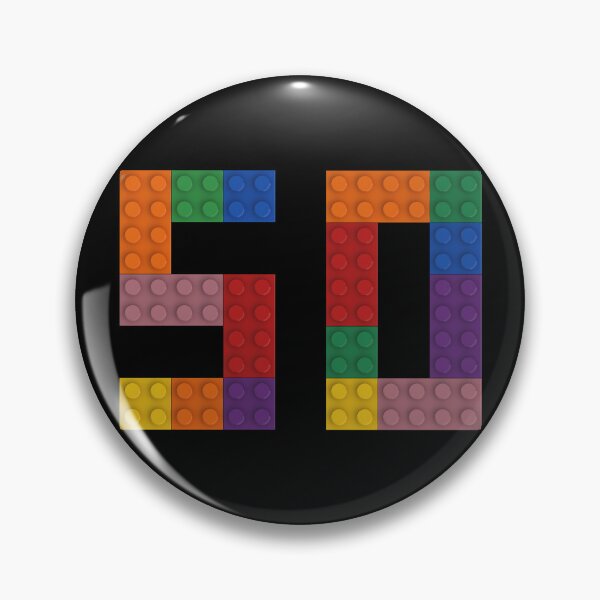 Item preview, 50 numbering made of bricks designed and sold by Brickification.