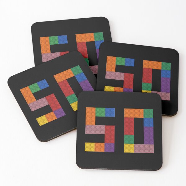 Item preview, 50 numbering made of bricks designed and sold by Brickification.