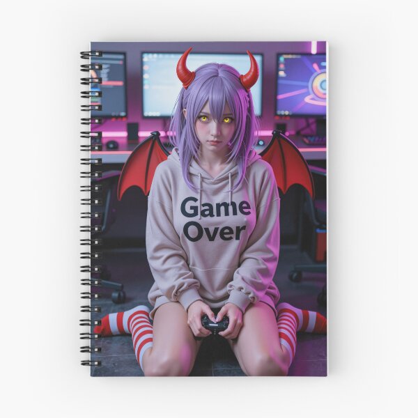 Item preview, Purple haired devil introvert gaming setup designed and sold by CathryneDelamort.