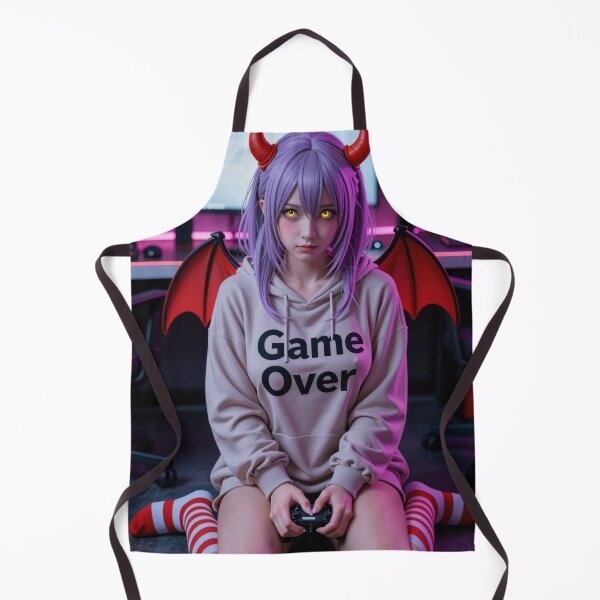 Item preview, Purple haired devil introvert gaming setup designed and sold by CathryneDelamort.