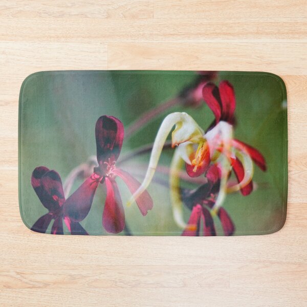 Item preview, Double Exposure: Dark Red Pergaloniums and Epimedium designed and sold by Melissa Holland.