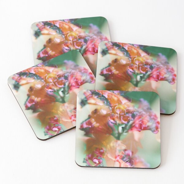 Item preview, Double Exposure: 'Black Night' Buddleia and Orange Agastache designed and sold by Melissa Holland.