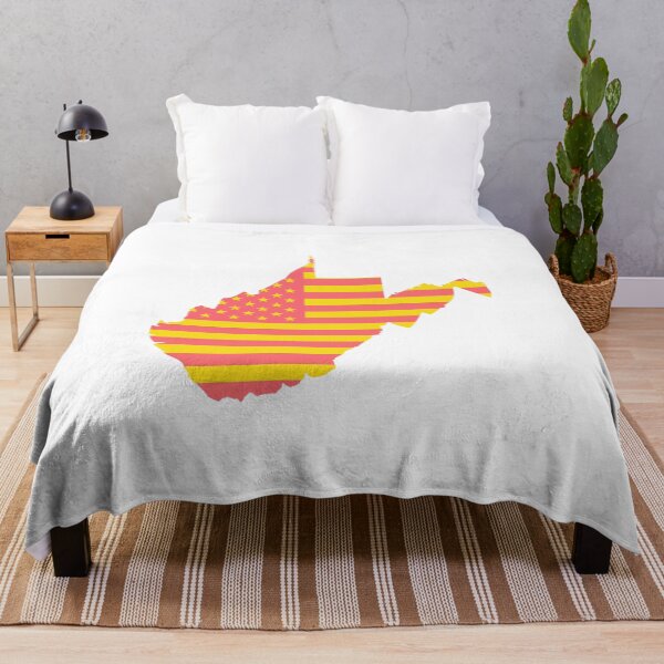 Item preview, West Virginia USA Flag Silhouette – Stars and Stripes State Outline designed and sold by Paper Drip.