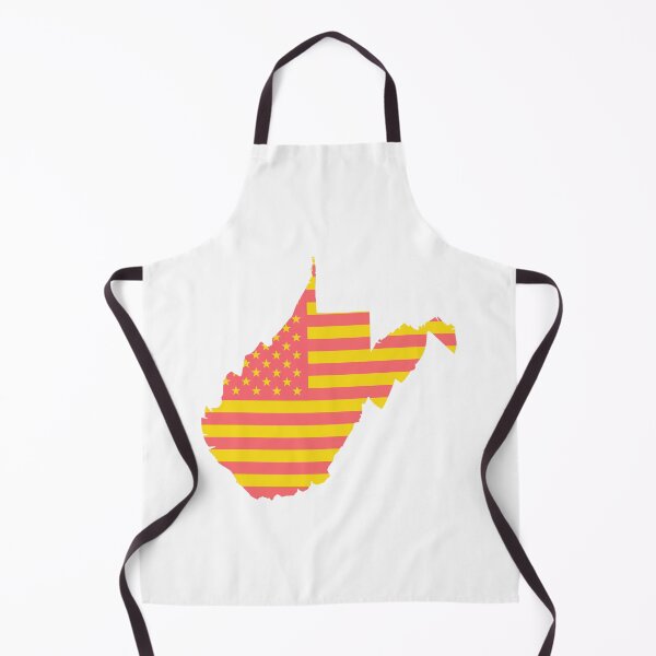 Item preview, West Virginia USA Flag Silhouette – Stars and Stripes State Outline designed and sold by Paper Drip.