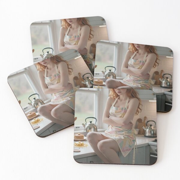Item preview, Redhead introvert in apron kitchen scene designed and sold by CathryneDelamort.
