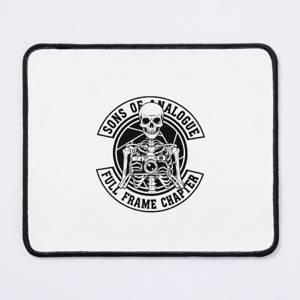 Item preview, Sons of Analogue Biker Patch Design - Skeleton Photographer Graphic designed and sold by MAF_Merch.