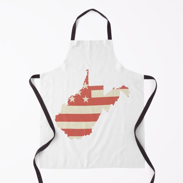 Item preview, West Virginia USA Flag Silhouette – Stars and Stripes State Outline designed and sold by Paper Drip.