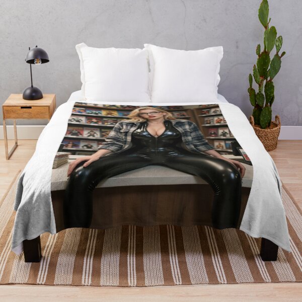 Item preview, Blonde introvert in leather comic shop designed and sold by CathryneDelamort.