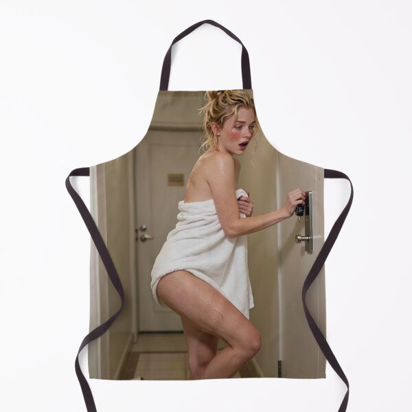 Item preview, Blonde woman towel hotel introvert shock designed and sold by CathryneDelamort.