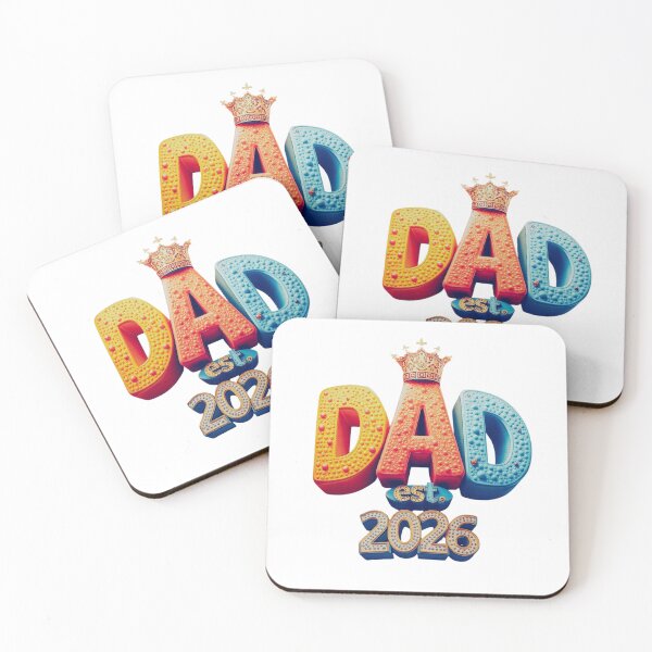 Item preview, Dad Est 2026 New Father King Crown Retro 3D Style designed and sold by RDproject.