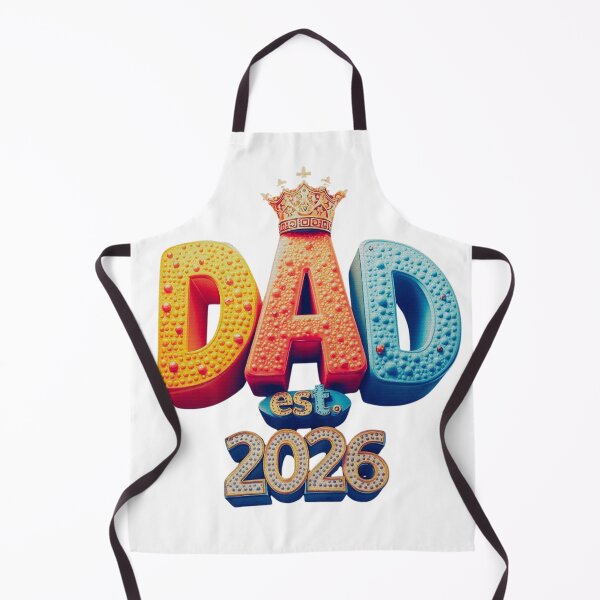 Item preview, Dad Est 2026 New Father King Crown Retro 3D Style designed and sold by RDproject.